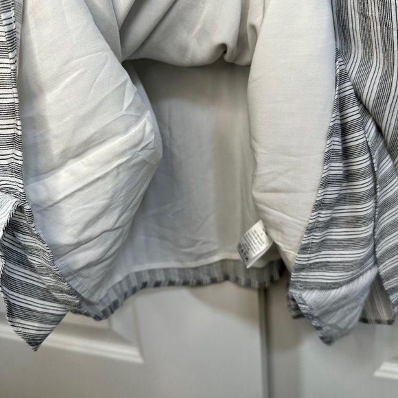 Sadie & Sage Black & White Striped Mini Dress Large - Picture 10 of 13